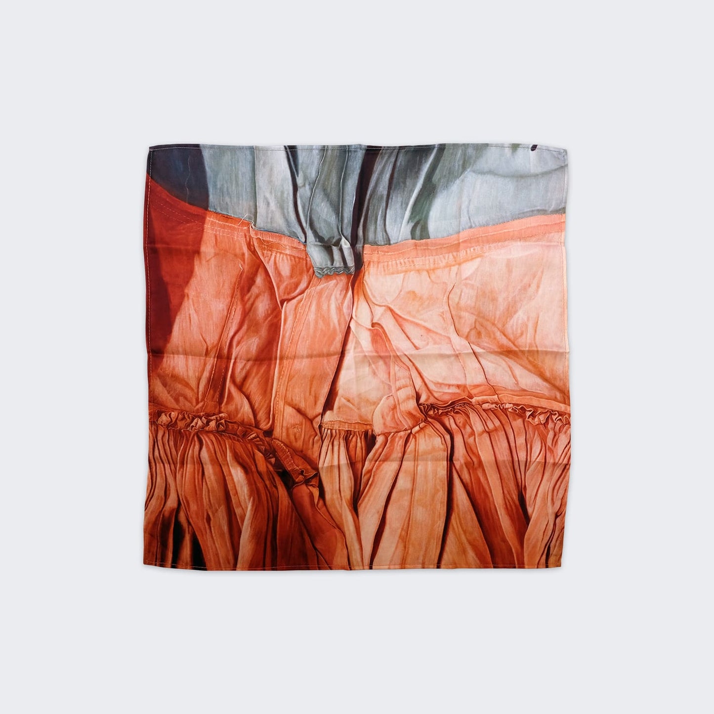 Detail of "Pink Pleats" by Marina Cruz (scarf small)